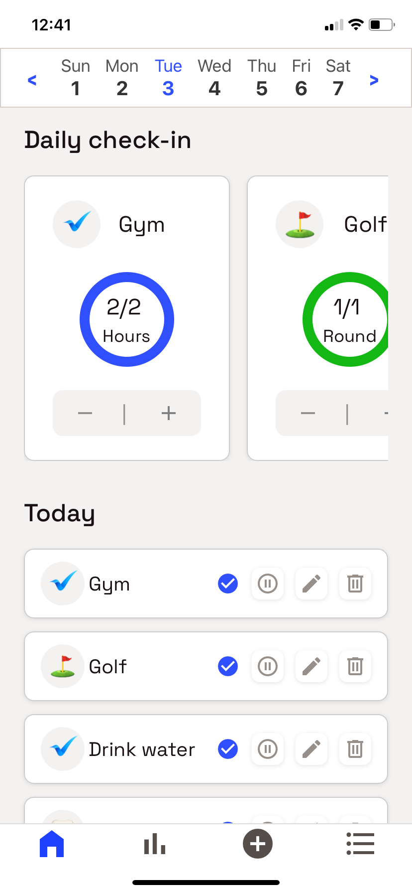 Daily Check-ins preview